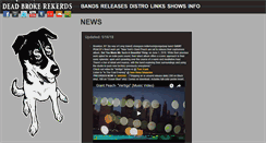Desktop Screenshot of deadbrokerecords.com