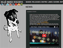 Tablet Screenshot of deadbrokerecords.com
